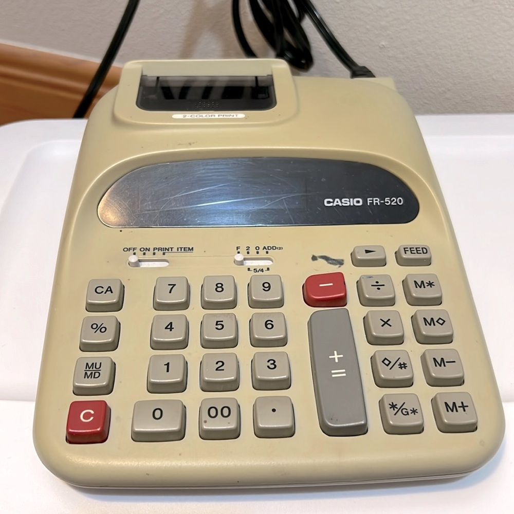 Casio FR-520 desk top calculator